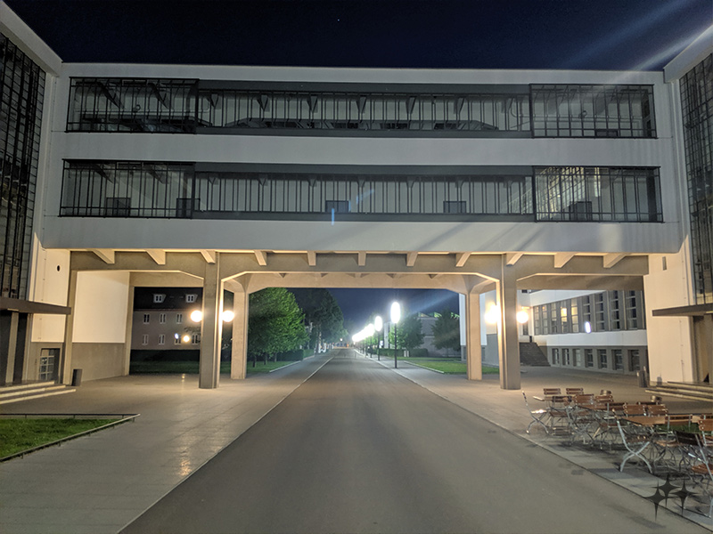 Bauhaus Building Bridge to the School Building