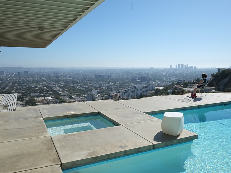 Stahl House views over LA